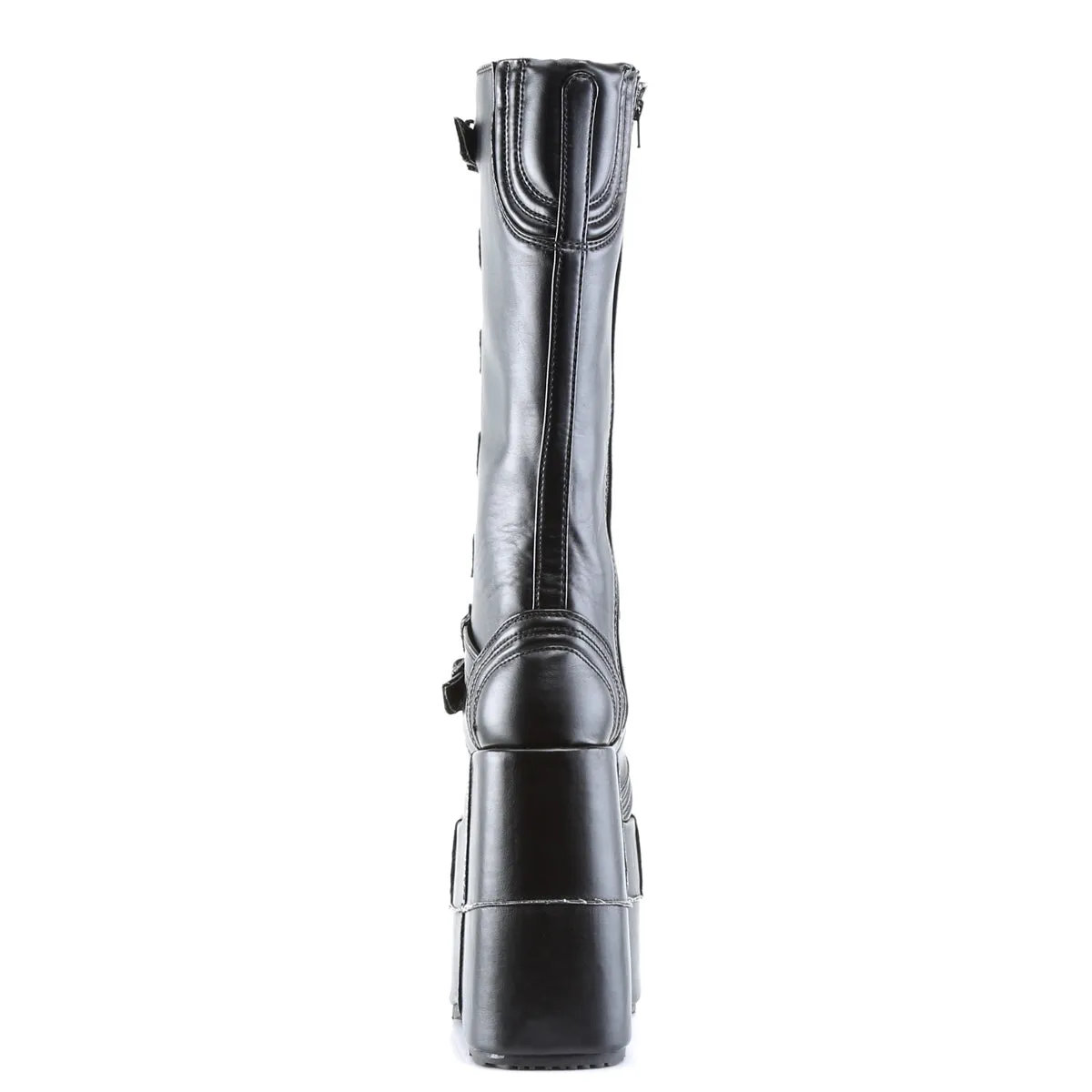 STACK-308 DemoniaCult Black Vegan Leather Sexy Unisex Platform Shoes & Boots (Alternative Footwear)