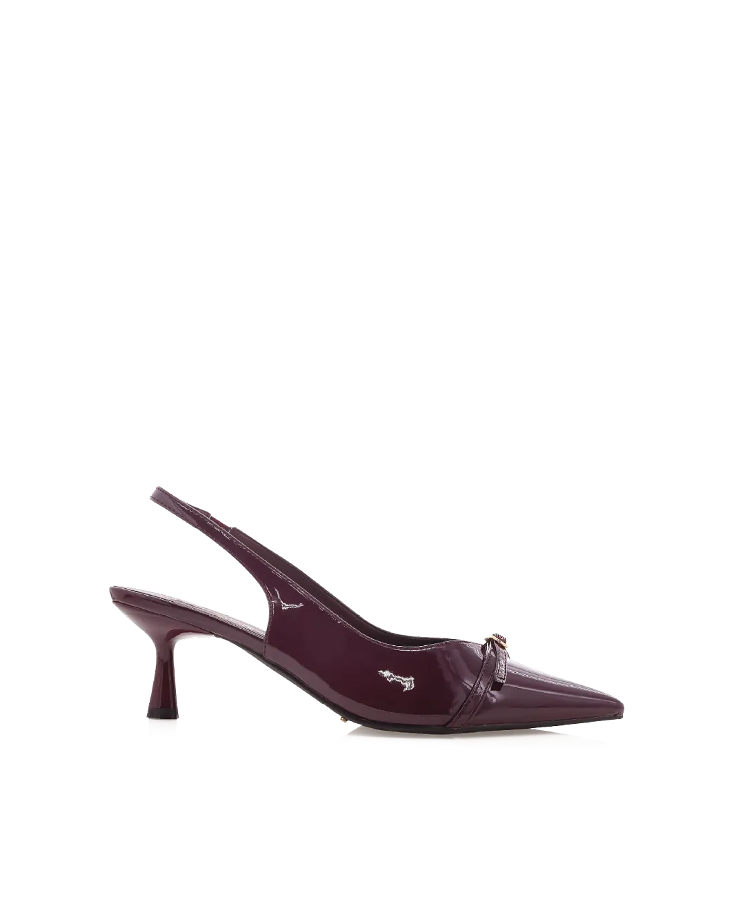 KADENCE - MULBERRY PATENT Open Toe Shoes