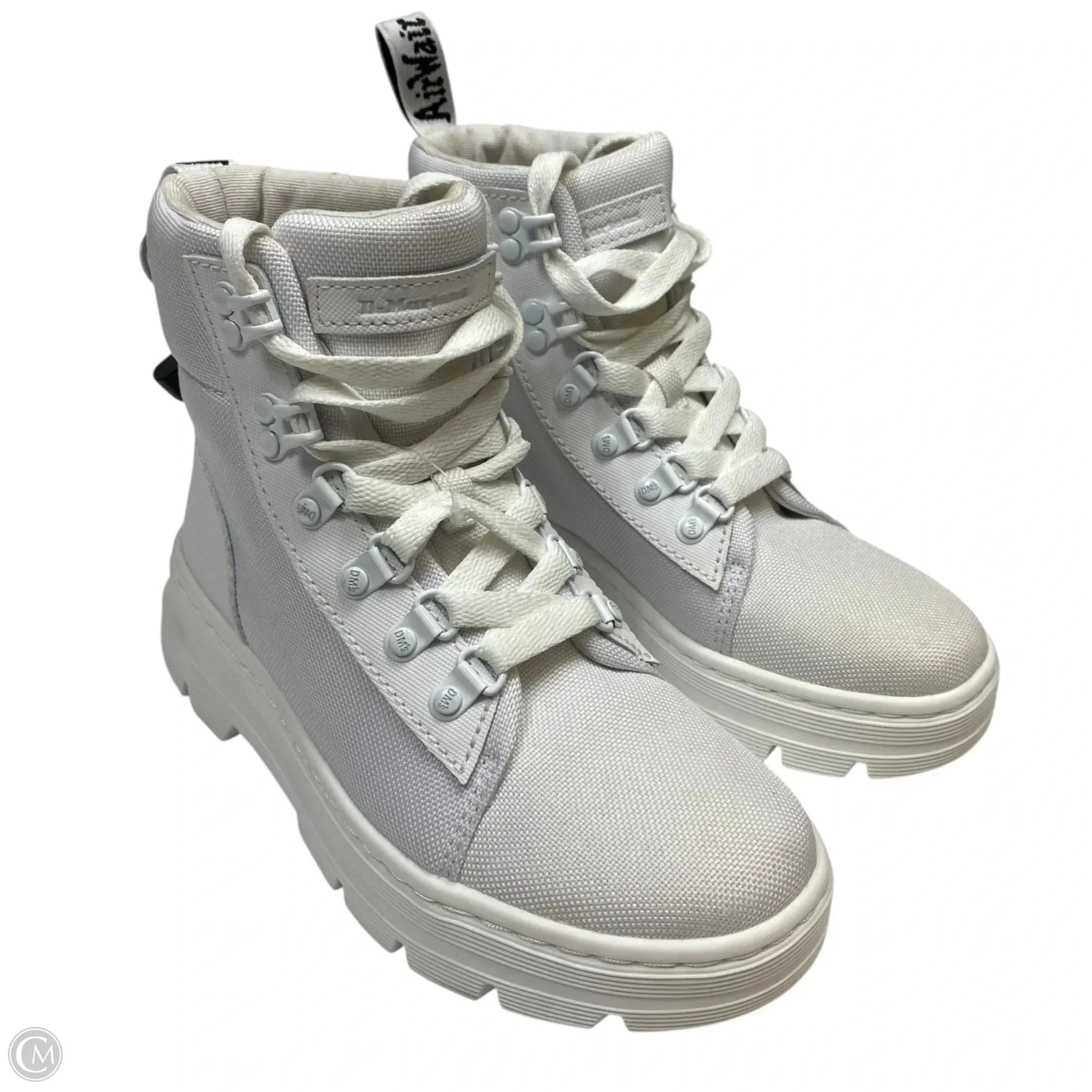 Boots Designer By Dr Martens In White, Size: 5 Lightweight EVA Midsole Indoor