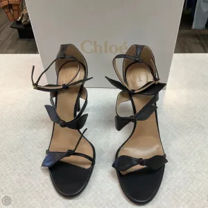 Sandals Designer By Chloe In Black, Size: 9 spring fresh Dock Easy