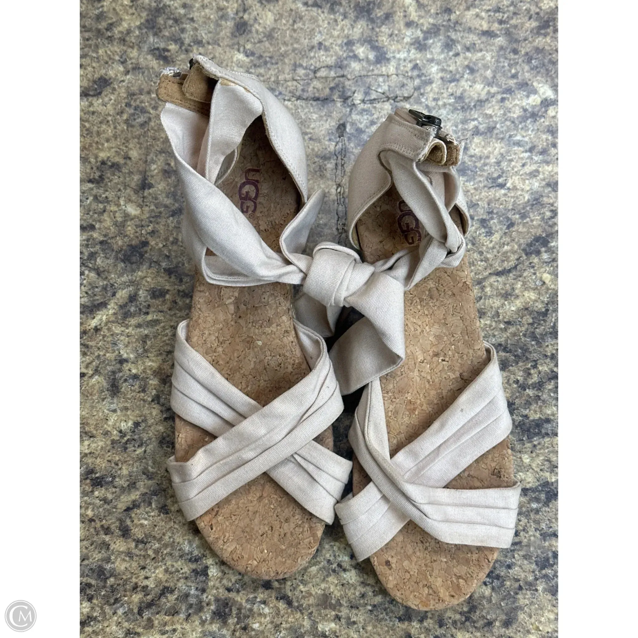 Sandals Designer By Ugg In Tan, Size: 9 Skin Soft
