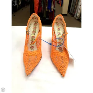 Shoes Luxury Designer By Gucci In Orange, Size: 11 Dynamic Arch Cushion Foam Lining Standing Workers