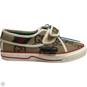 Shoes Luxury Designer By Gucci In Brown, Size: 7 Fire Red