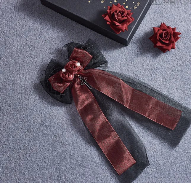 Sugar Time~Gothic Lolita Burgundy Hair Accessory