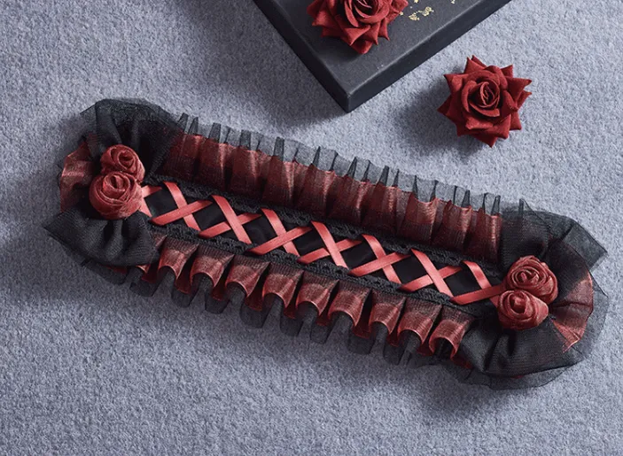 Sugar Time~Gothic Lolita Burgundy Hair Accessory
