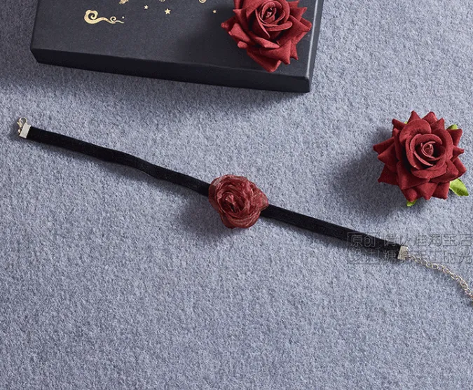 Sugar Time~Gothic Lolita Burgundy Hair Accessory