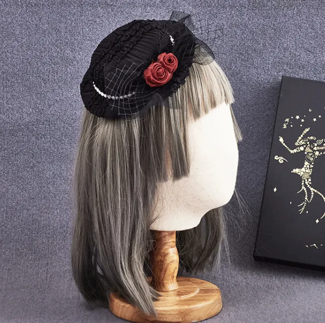 Sugar Time~Gothic Lolita Burgundy Hair Accessory