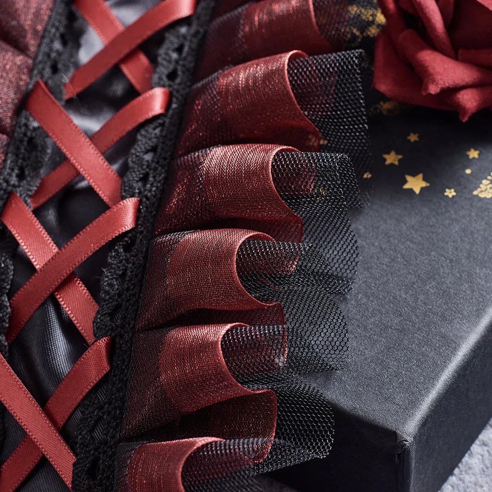 Sugar Time~Gothic Lolita Burgundy Hair Accessory