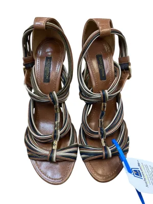 Hiking Mood Field Power Shoes Designer By Louis Vuitton In Brown, Size: 8