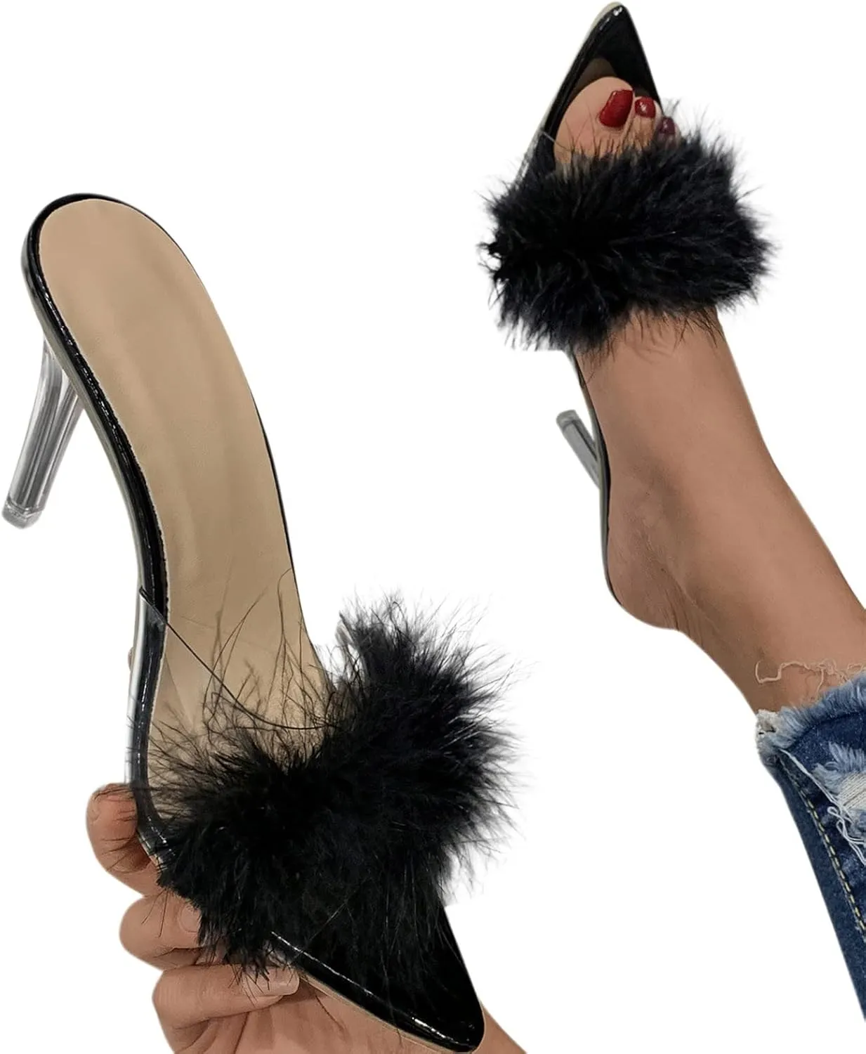 Summer Wedge Sandals Women Low Block Heel Comfortable Walking Open Toe Dressy Elastic Strap Beach Shoes