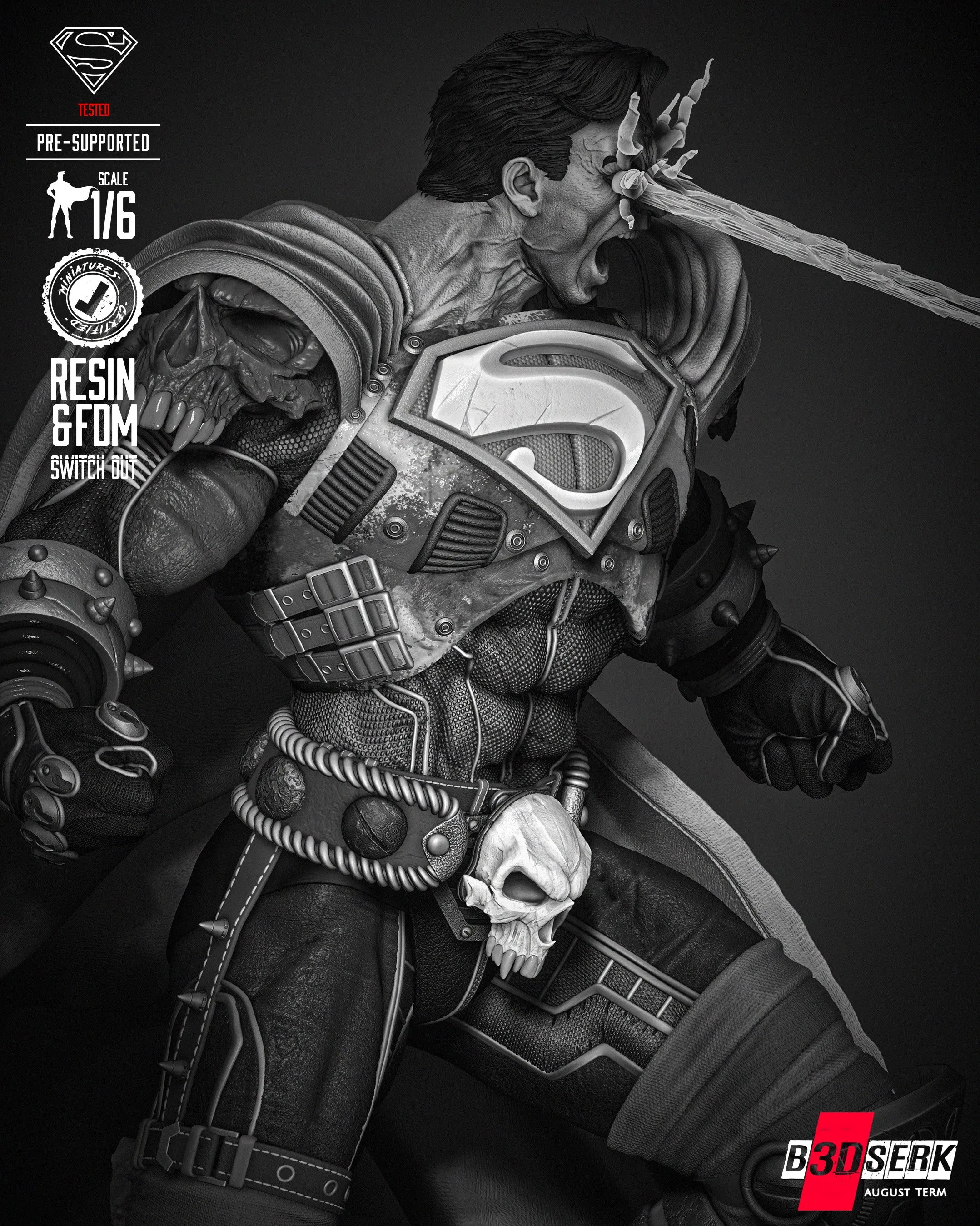 Superman Dark Night Statue