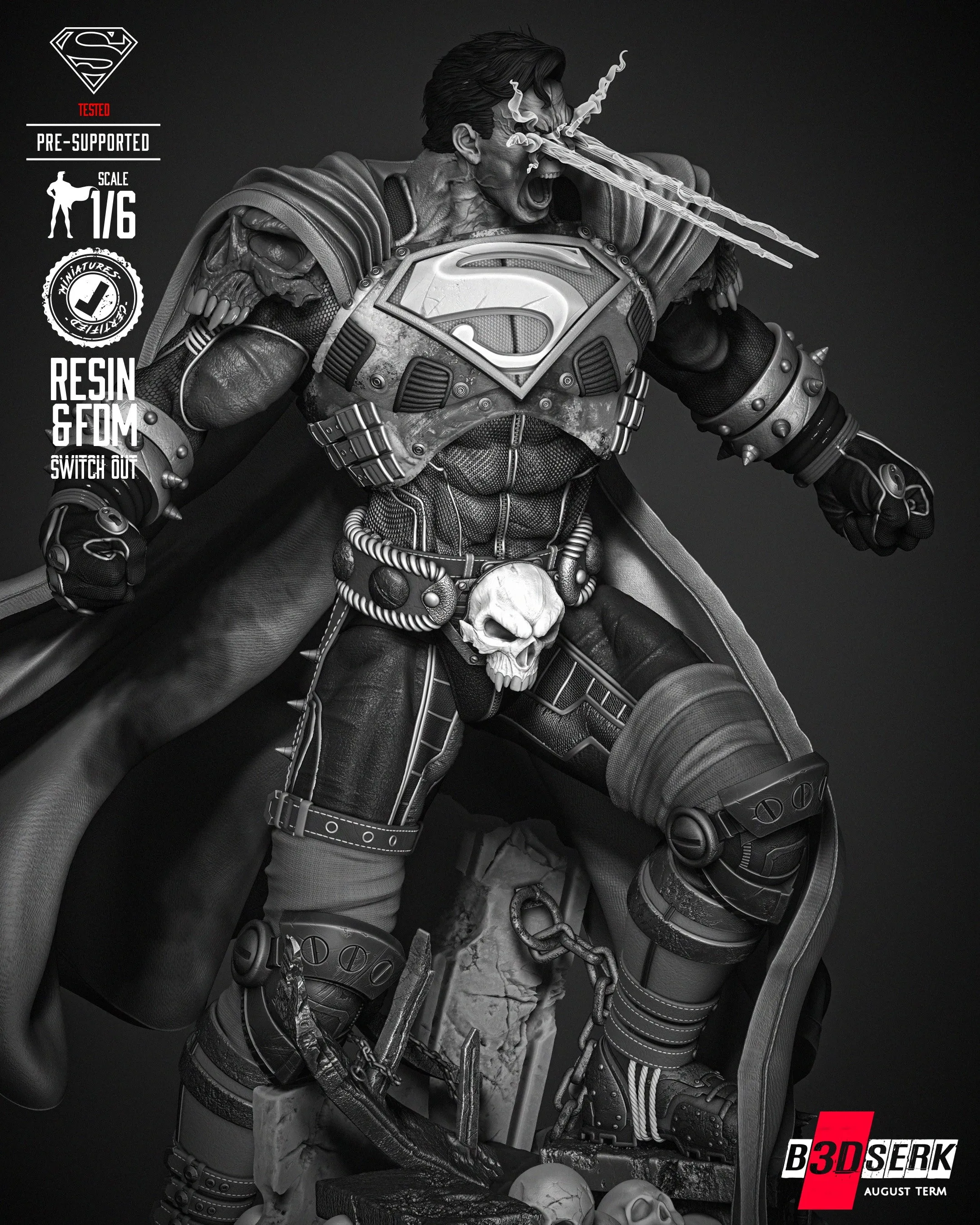Superman Dark Night Statue