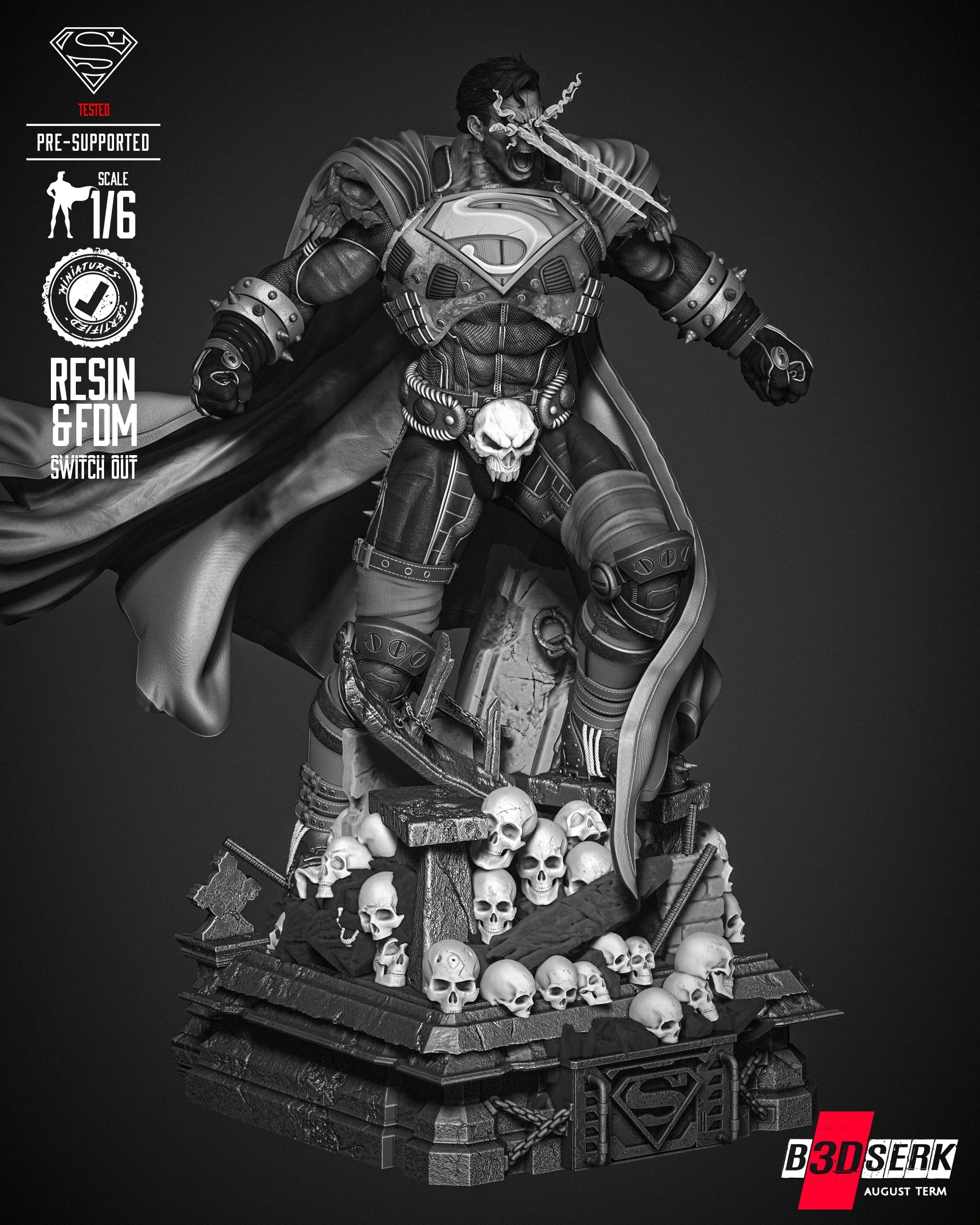 Superman Dark Night Statue