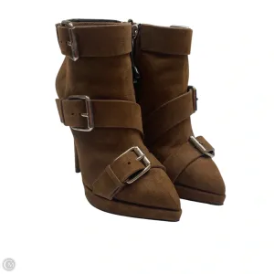 Boots Designer By Giuseppe Zanotti In Brown, Size: 7 Buckle Fit Fast Run