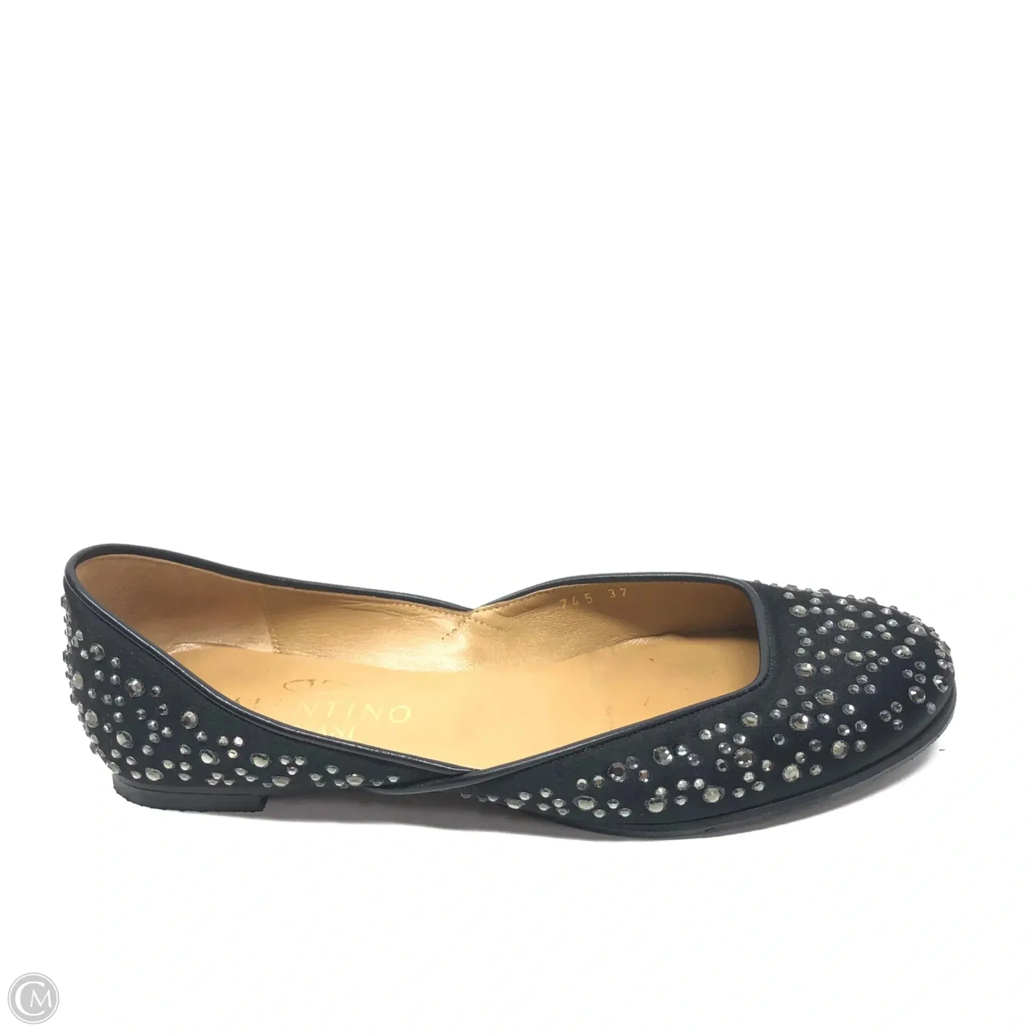 Shoes Luxury Designer By Valentino-garavani In Black, Size: 6.5 Lace Tie