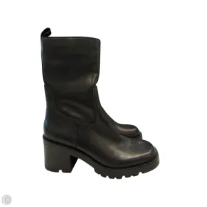 Protective Design Boots Knee Heels By Steve Madden In Black, Size: 5