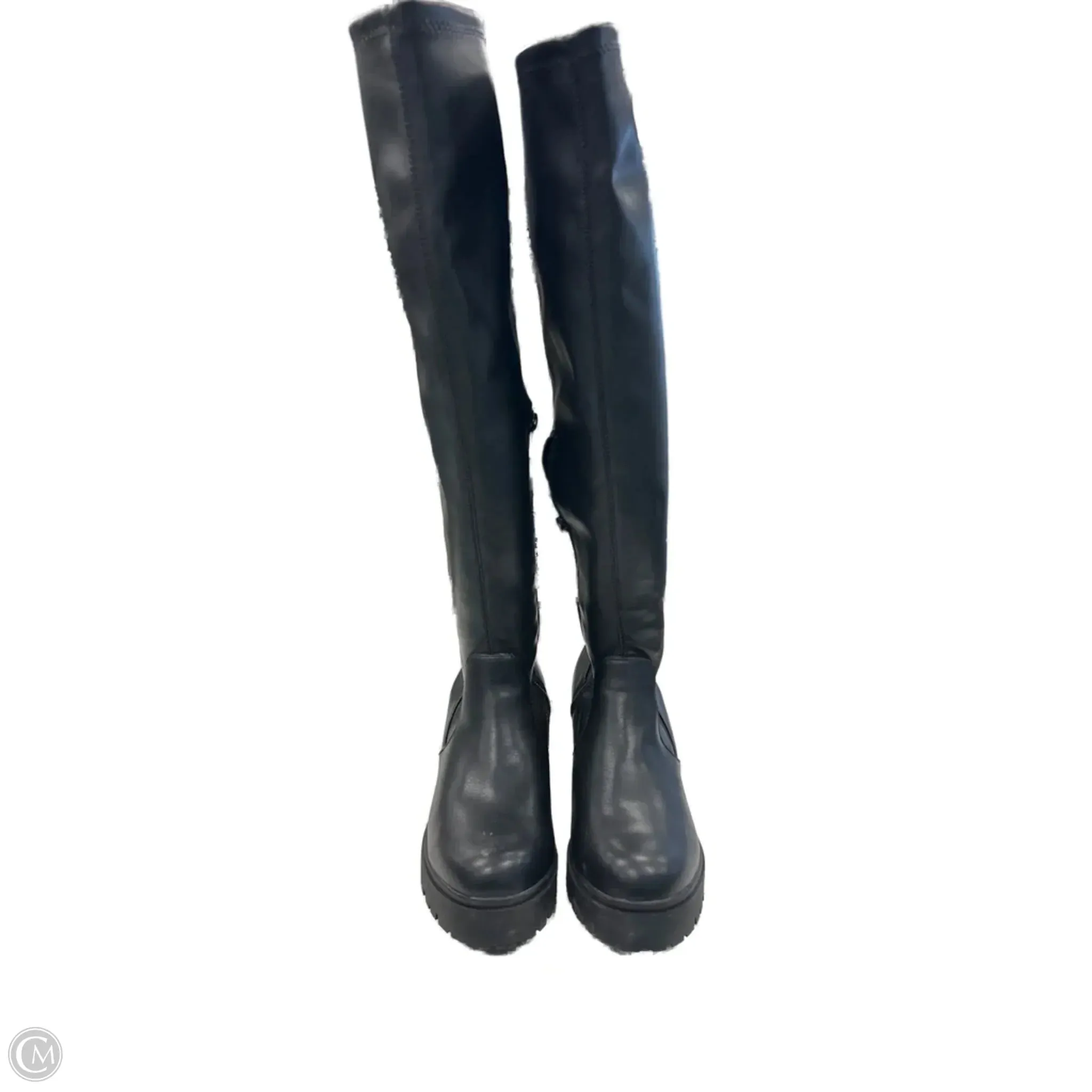 Reinforced Form Mountain Climber Dynamic Cushioning Boots Knee Heels By Clothes Mentor In Black, Size: 8.5