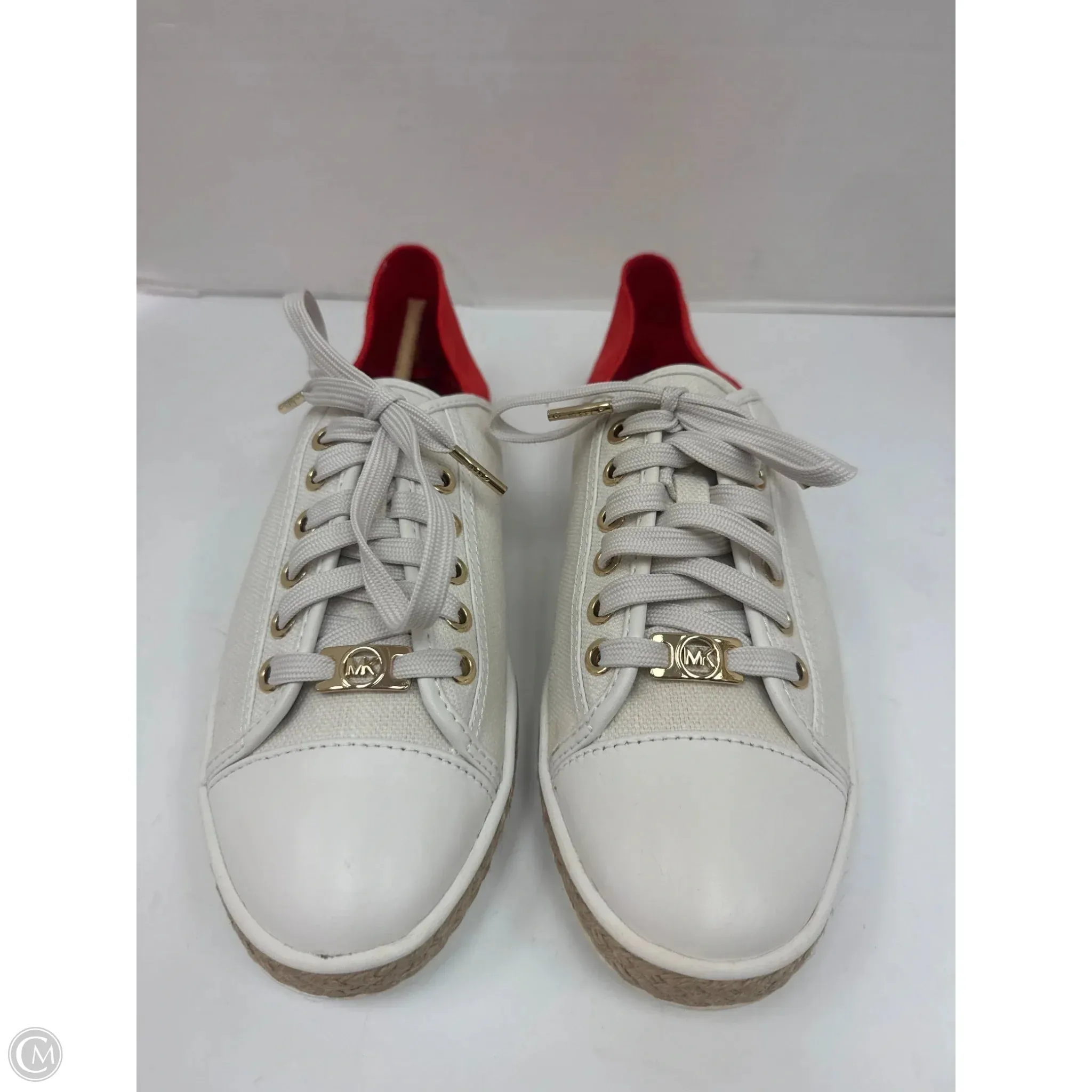 Stage Glow Shoes Designer By Michael Kors In White, Size: 8.5