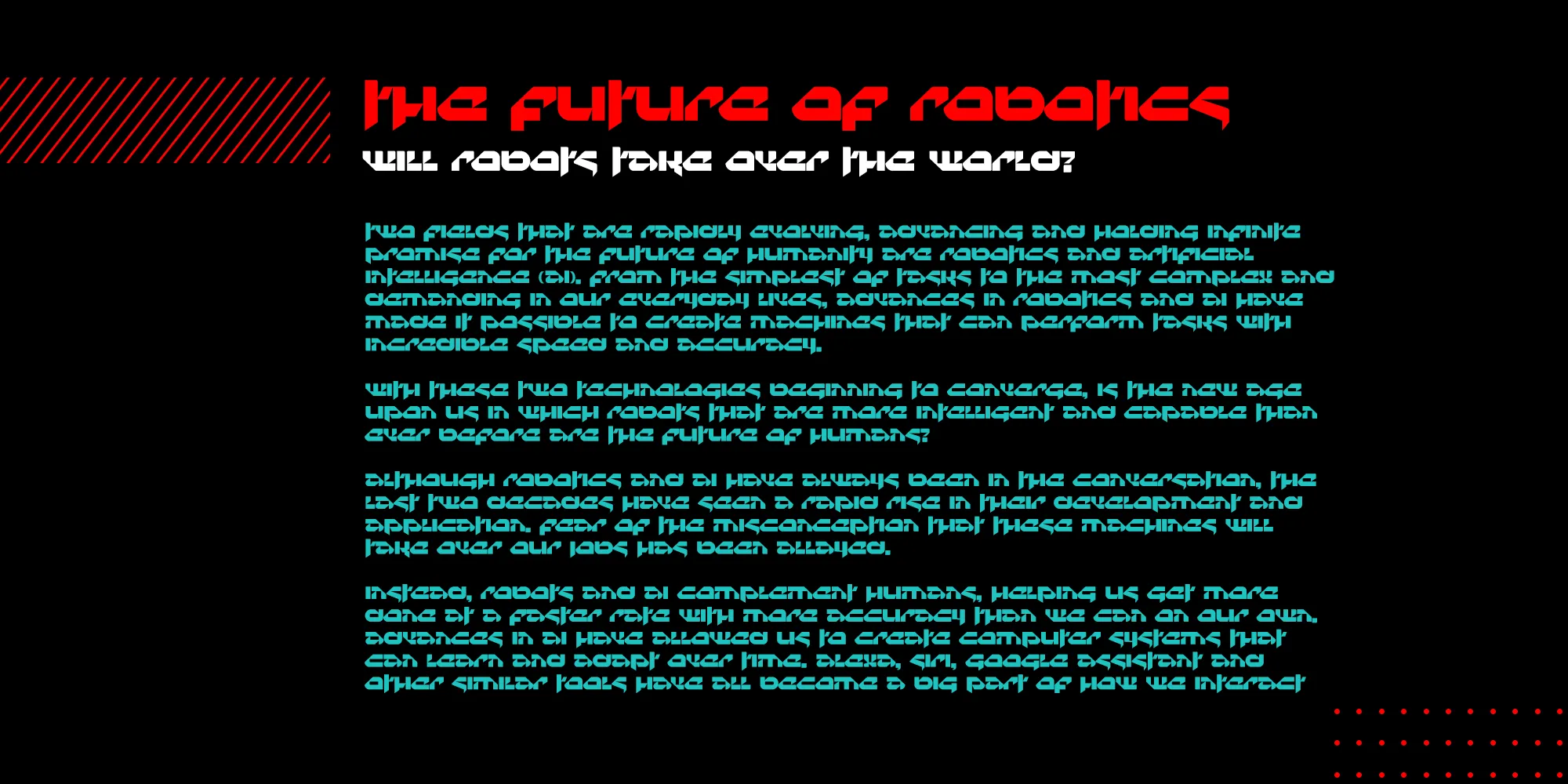 Techla - Futuristic Display Font