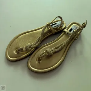 Sandals Designer By Michael Kors In Gold, Size: 11 Handcrafted Detailing