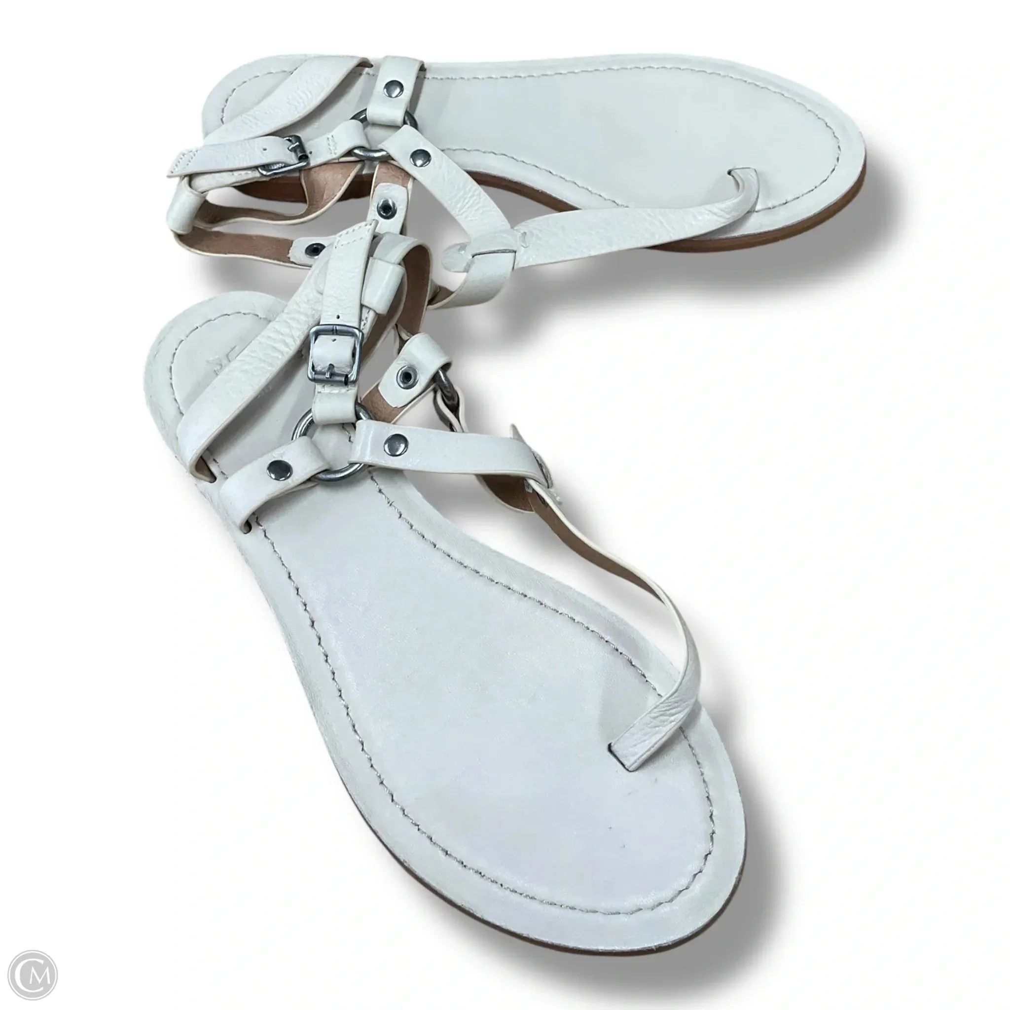 Comfort Platform All Weather Urban Walkers Sandals Designer By Frye In Beige, Size: 8.5