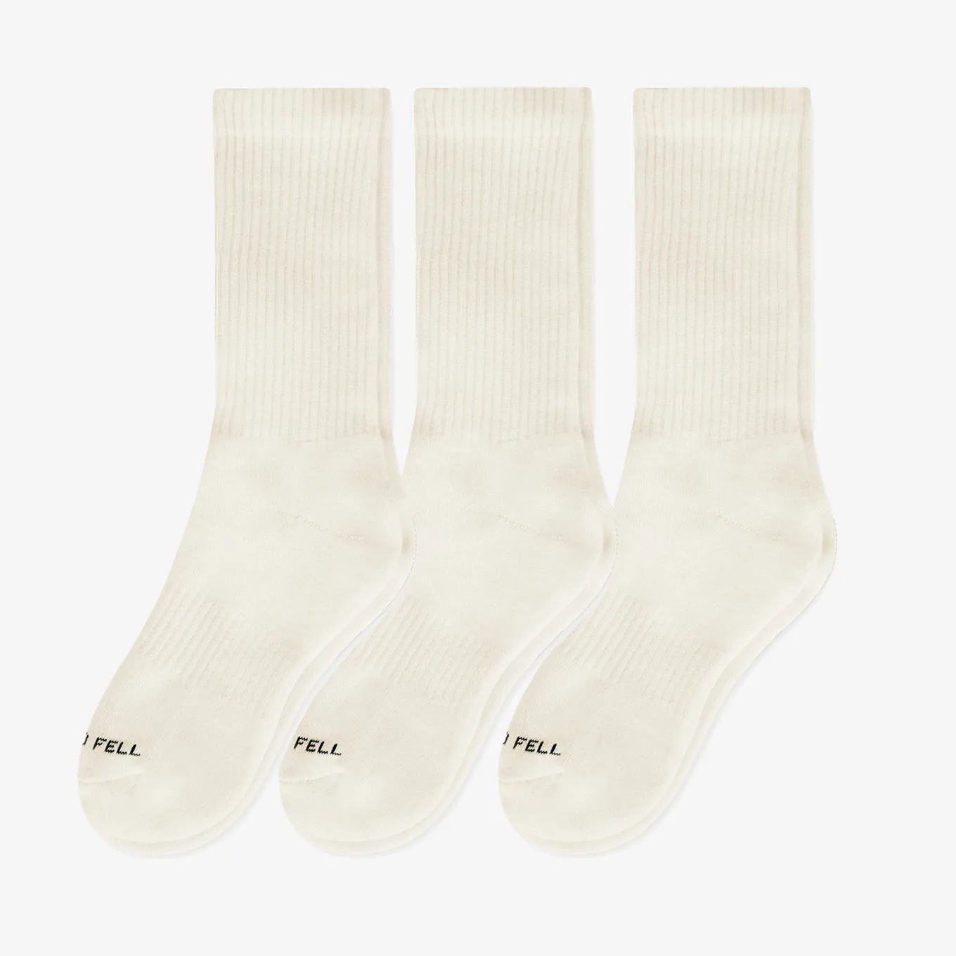 THE RECYCLABLE SOCK | CREAM 3-PACK