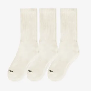 THE RECYCLABLE SOCK | CREAM 3-PACK