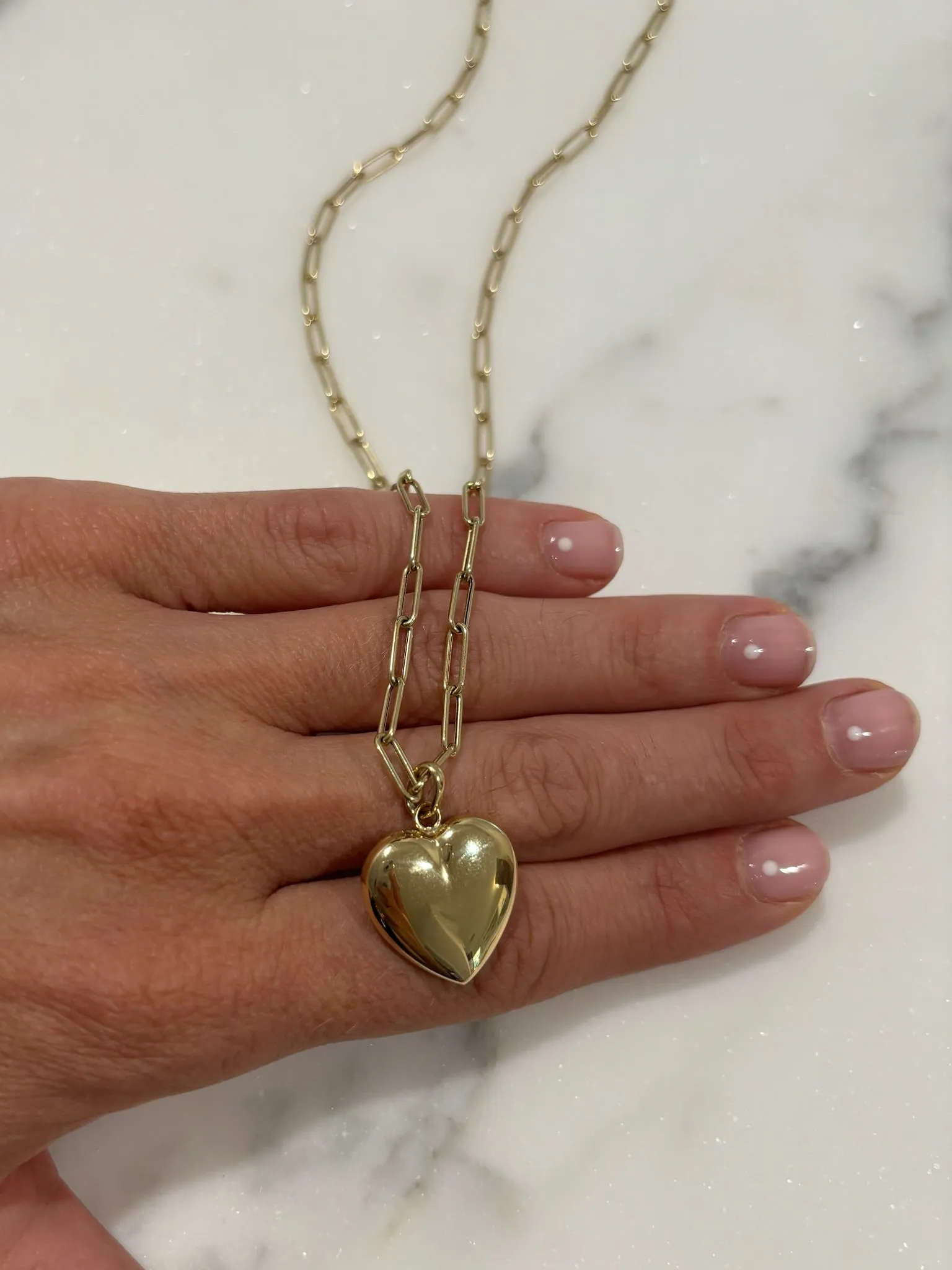 The Roxy Puffed Heart Charm