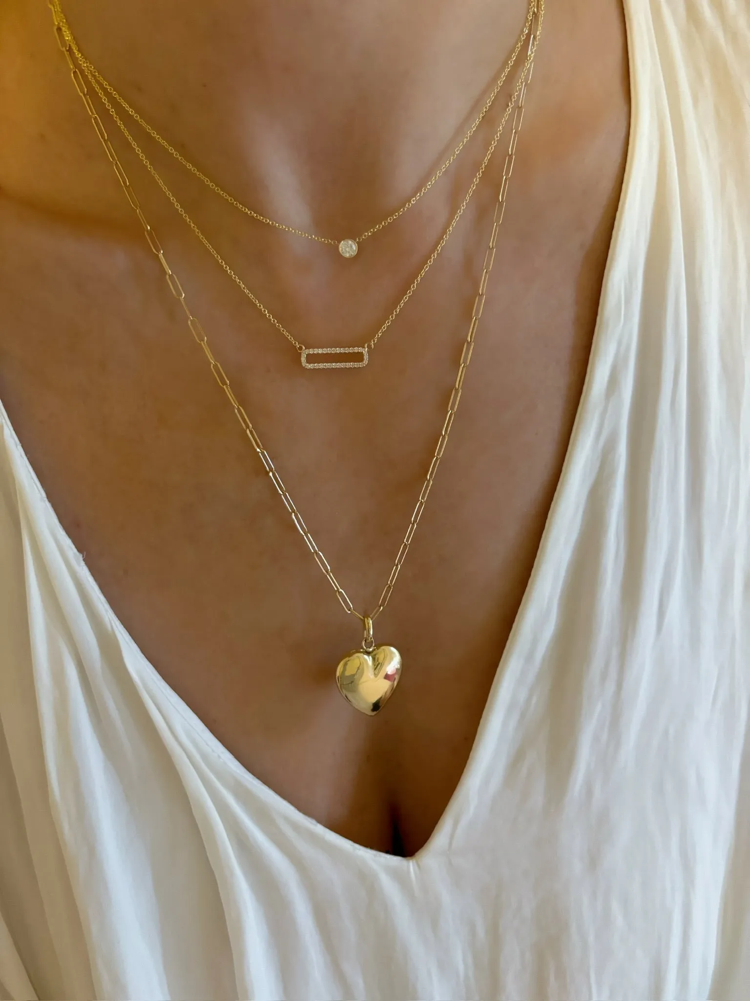 The Roxy Puffed Heart Charm