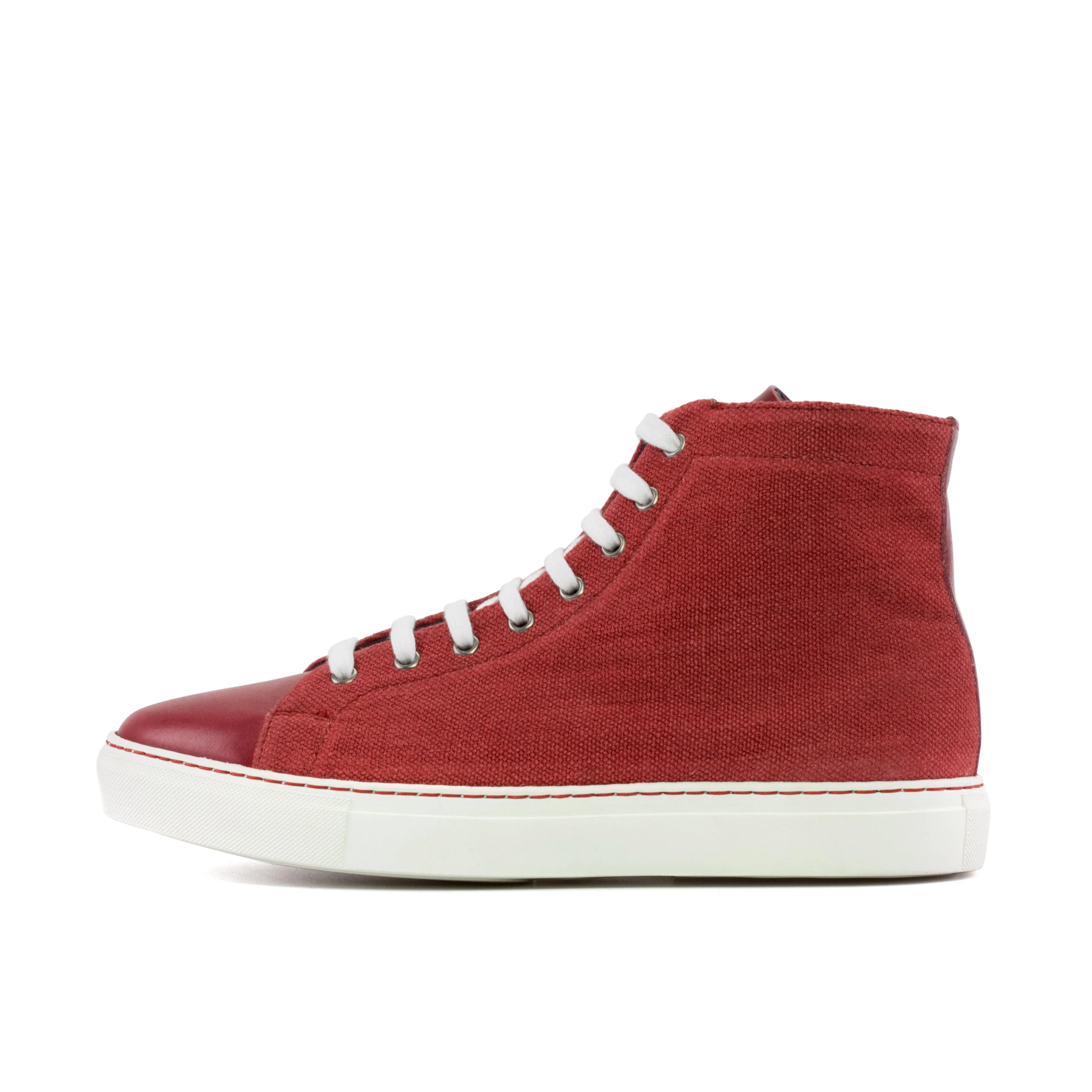 The Stark (Red Canvas/Calf) Sample Shoes