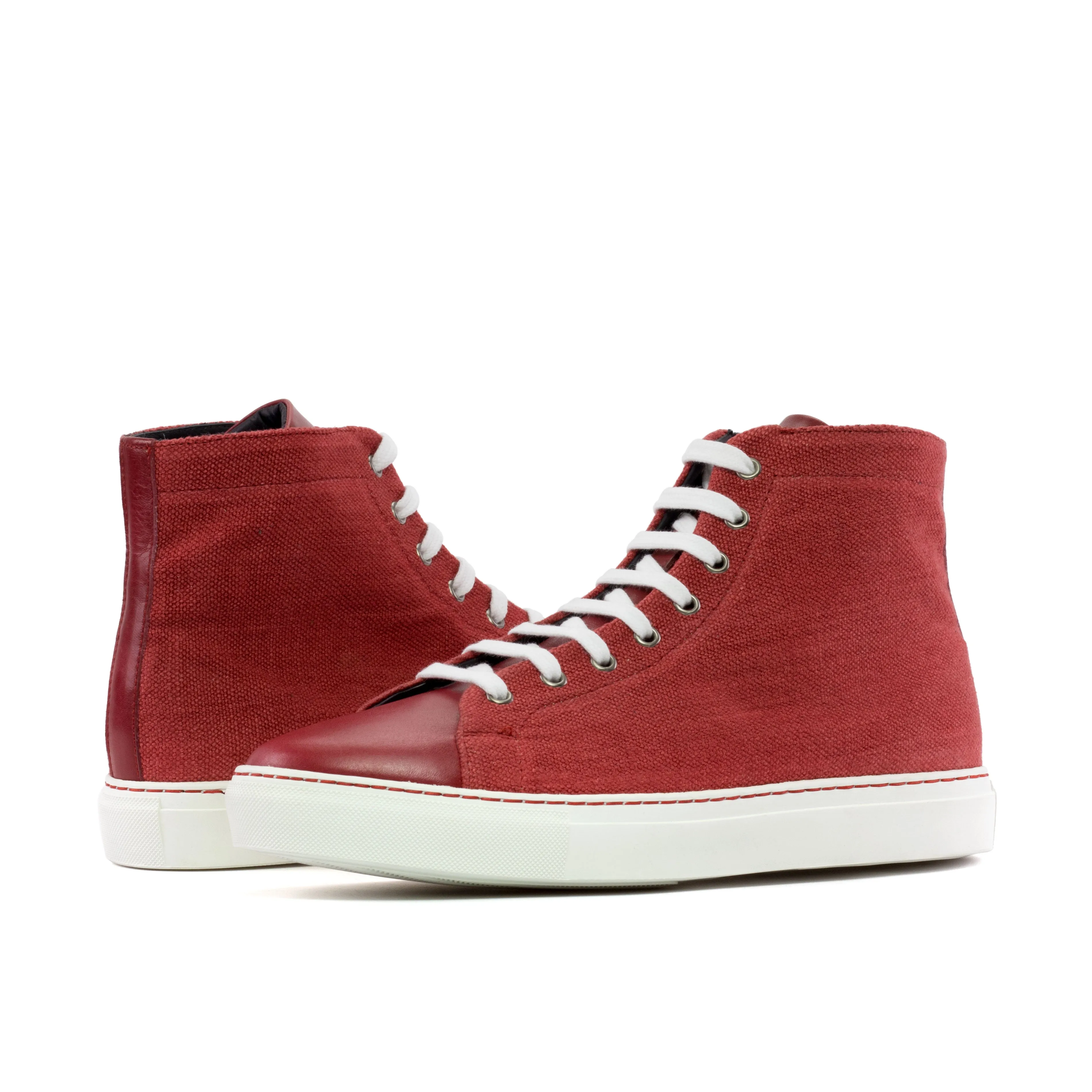 The Stark (Red Canvas/Calf) Sample Shoes
