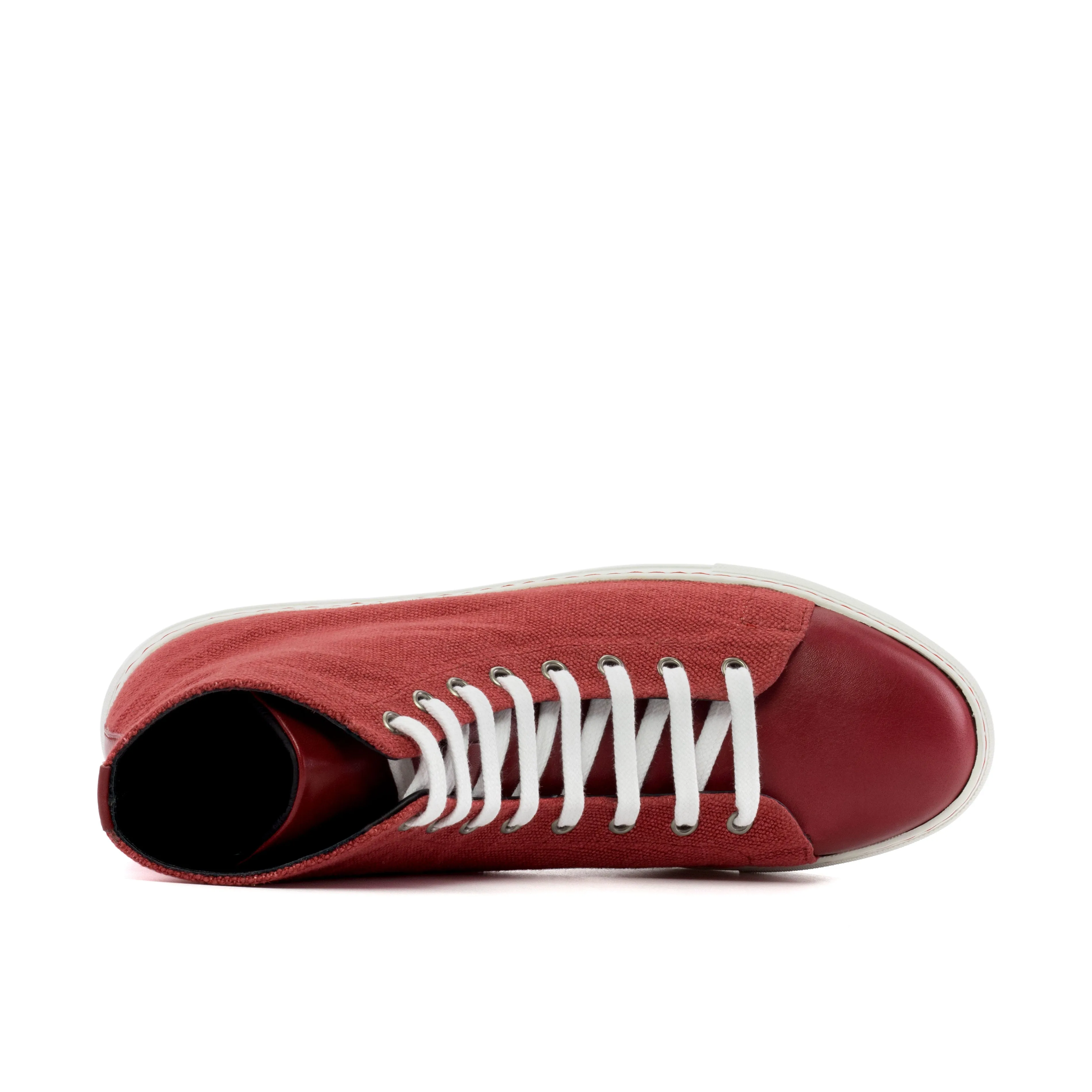 The Stark (Red Canvas/Calf) Sample Shoes