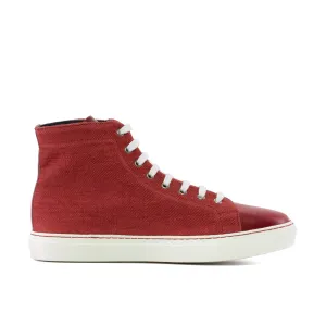 The Stark (Red Canvas/Calf) Sample Shoes