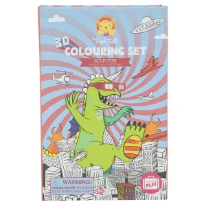 Tiger Tribe 3D Sci-Fi Fun Coloring Set