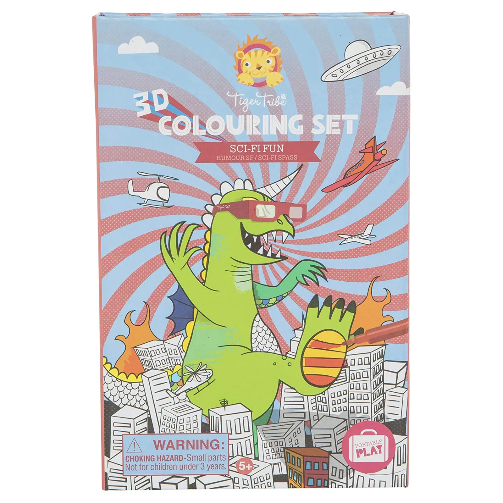 Tiger Tribe 3D Sci-Fi Fun Coloring Set