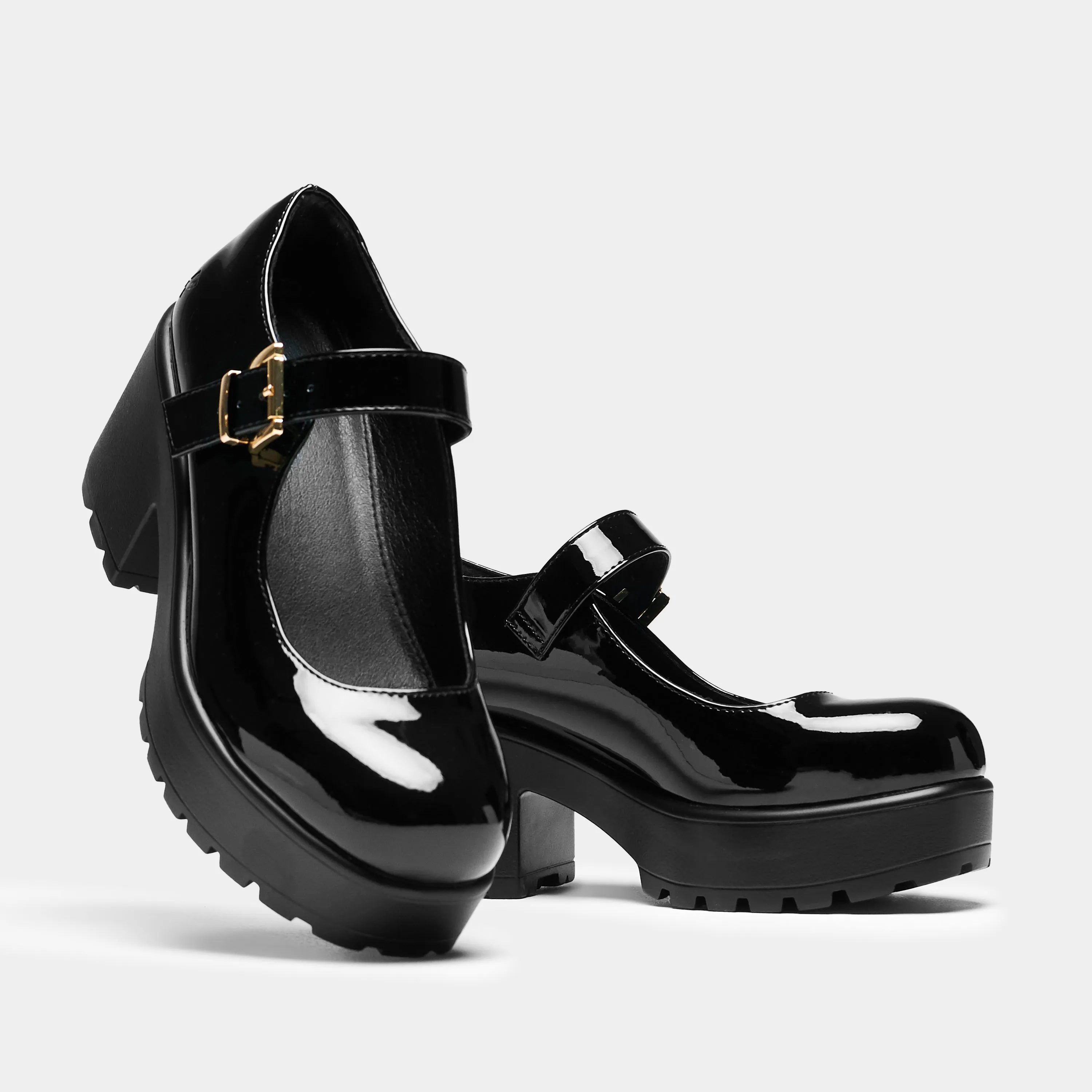 TIRA Black Mary Jane Shoes 'Patent Edition'