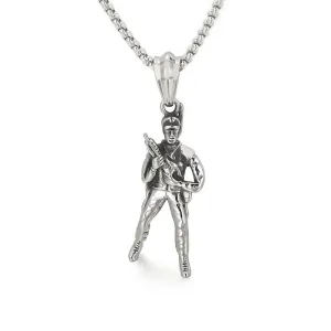 Titanium Steel Soldier Basketball Pendant for Men - Vintage Style Statement Piece