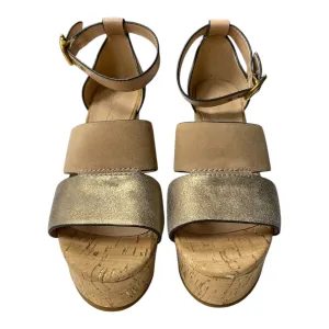 Slip Resistant Modern Commuters Sandals Designer By Coach In Brown, Size:6.5