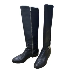 Comfortable Boots Flexible Comfort Boots Knee Flats By Michael By Michael Kors In Black, Size:6.5