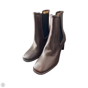 Cotton Touch Boots Designer By Coach In Brown, Size: 8.5