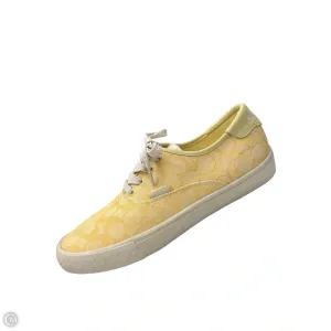 Shoes Designer By Coach In Yellow, Size: 8.5 Dream Path