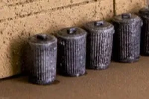 Trash Can (4of) - N Scale