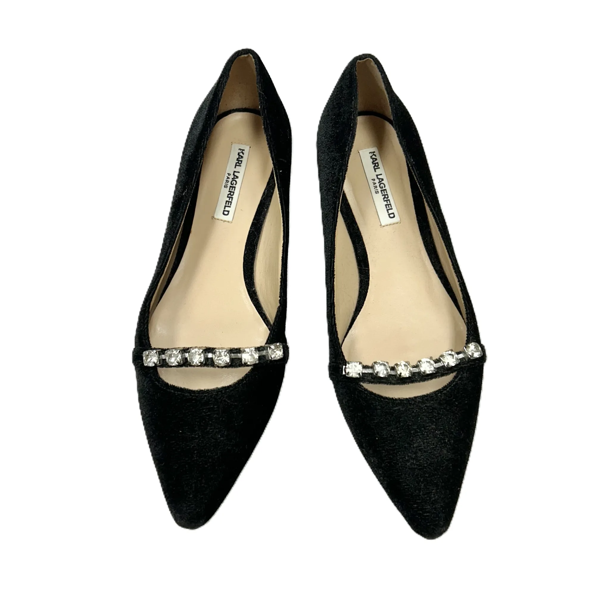 Flex grooves Shoes Designer By Karl Lagerfeld In Black, Size: 6