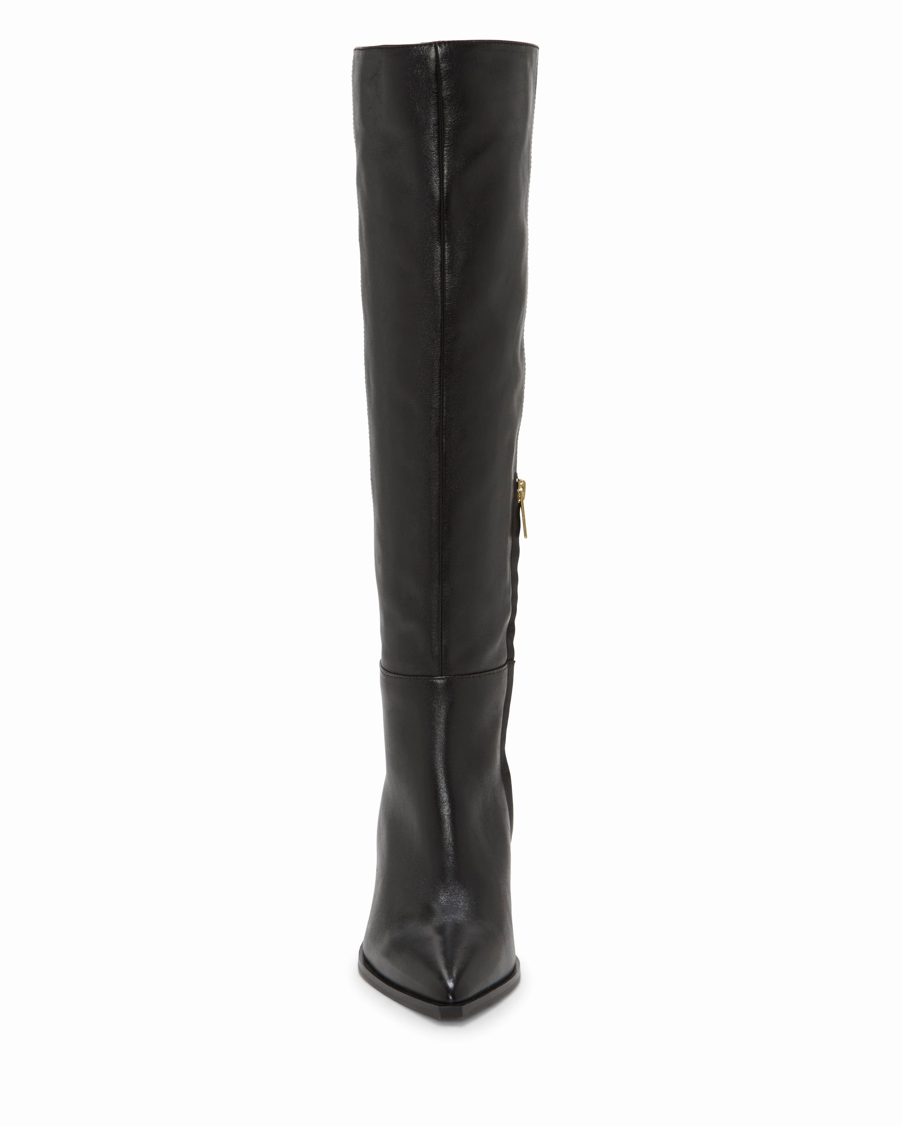 Calm Step Pure Black Lilibet Knee High Boot