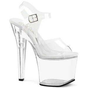 TREASURE-708RAD Pleaser Clear Sexy Platform Shoes (Pole Dancing Heels)
