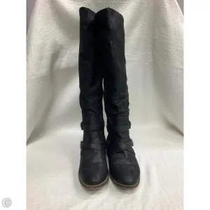 Trendy Vibe Tough Boots Knee Flats By Sugar In Black, Size: 8.5