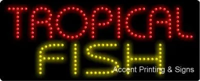 Tropical Fish Flashing & Animated LED Sign (High Impact, Energy Efficient)