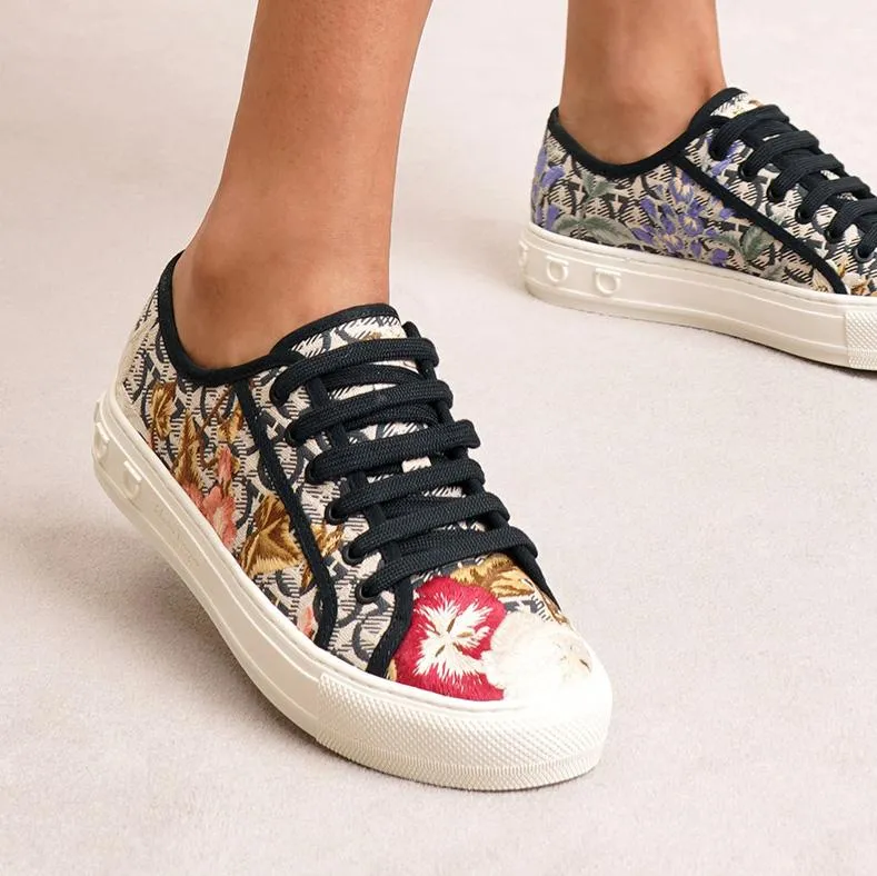 Tully ricamo garden embroidery sneakers