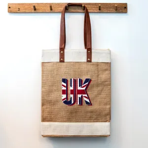 UK - Natural Tall Tote Bag