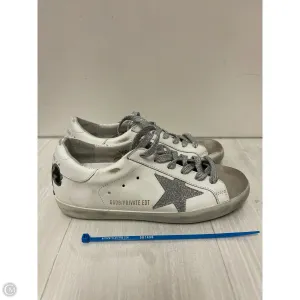 Shoes Luxury Designer By Golden Goose In White, Size: 6.5 Runway Glow Stable base